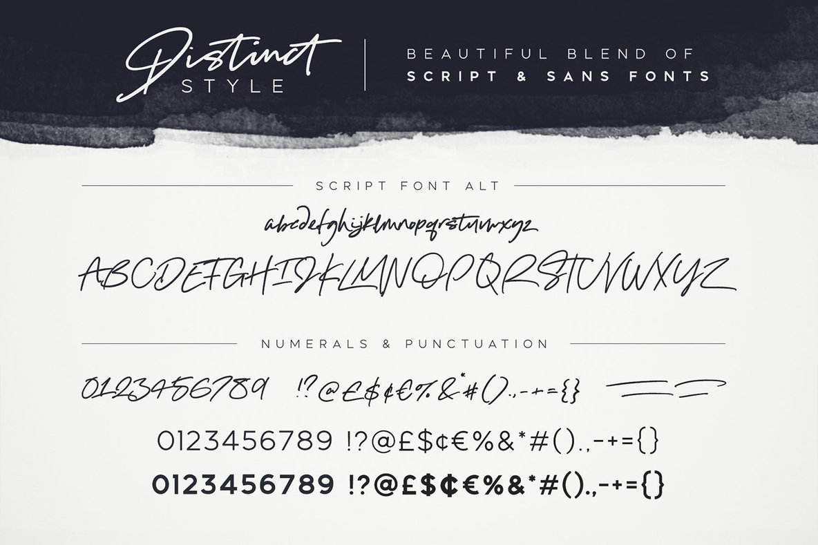 Distinct Style Font Duo Distinct Style Font Duo