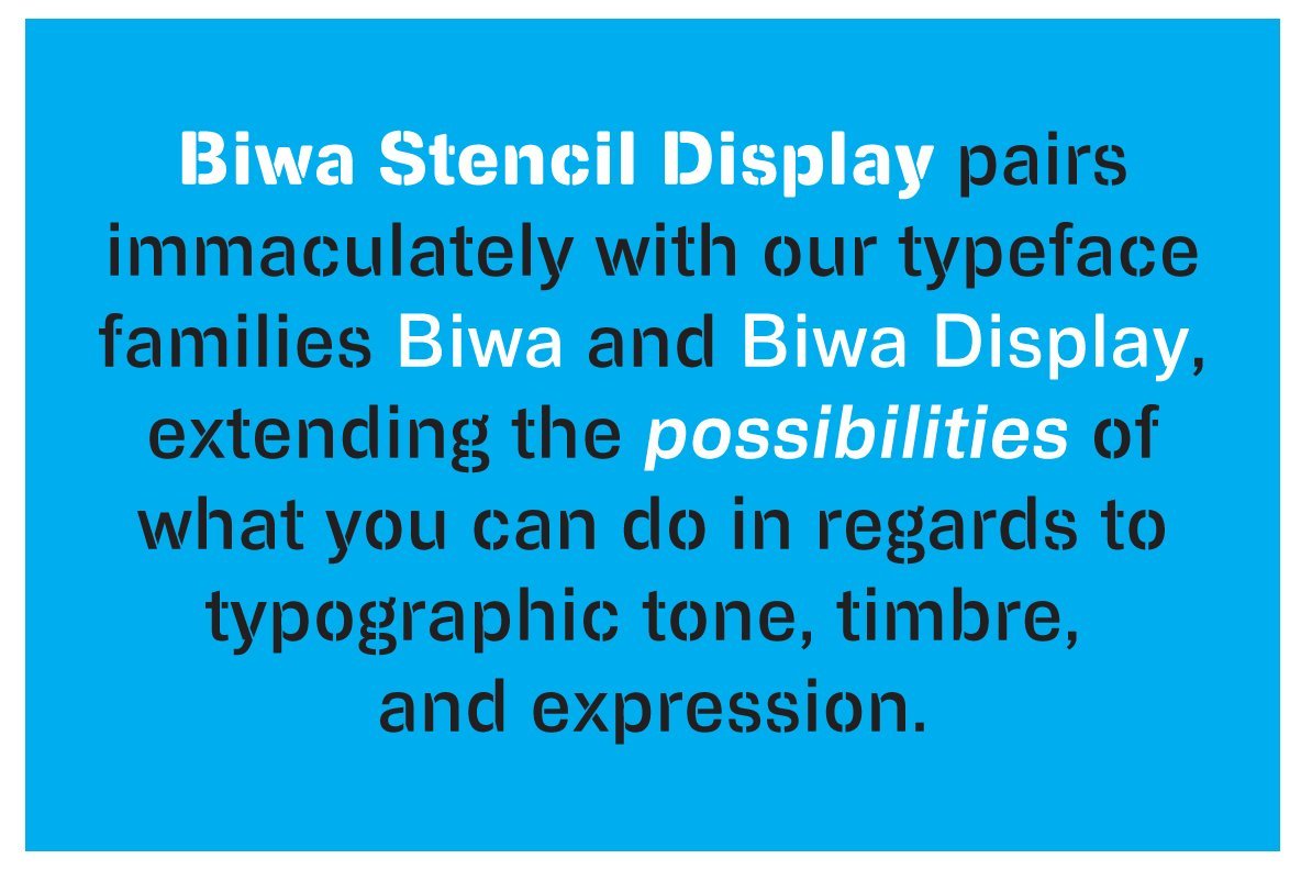 Biwa Stencil Display Biwa Stencil Display