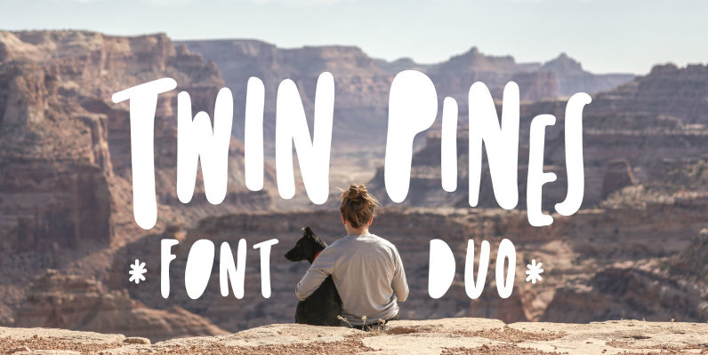 Twin Pines Font Duo