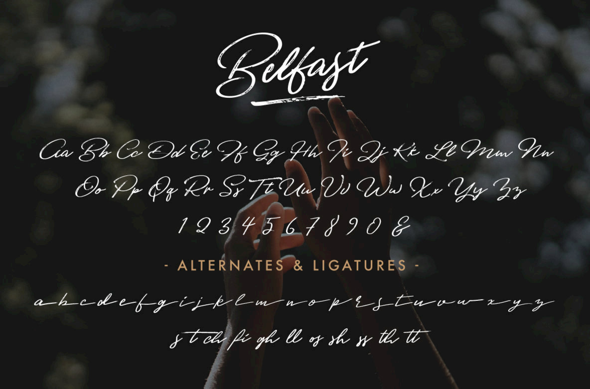 Belfast A Dry Brush Script Belfast A Dry Brush Script