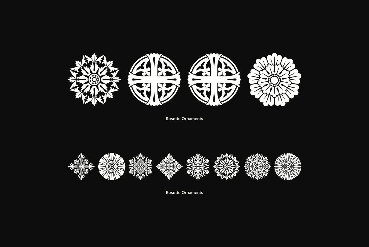 Rosette Ornaments 3