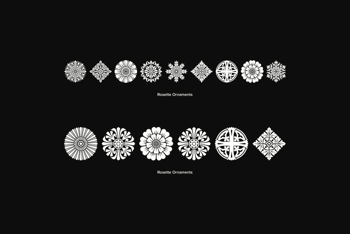 Rosette Ornaments 5