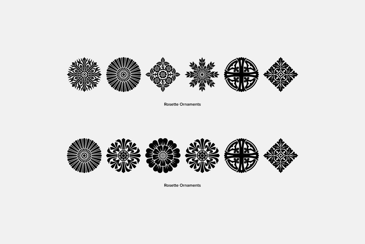 Rosette Ornaments 6