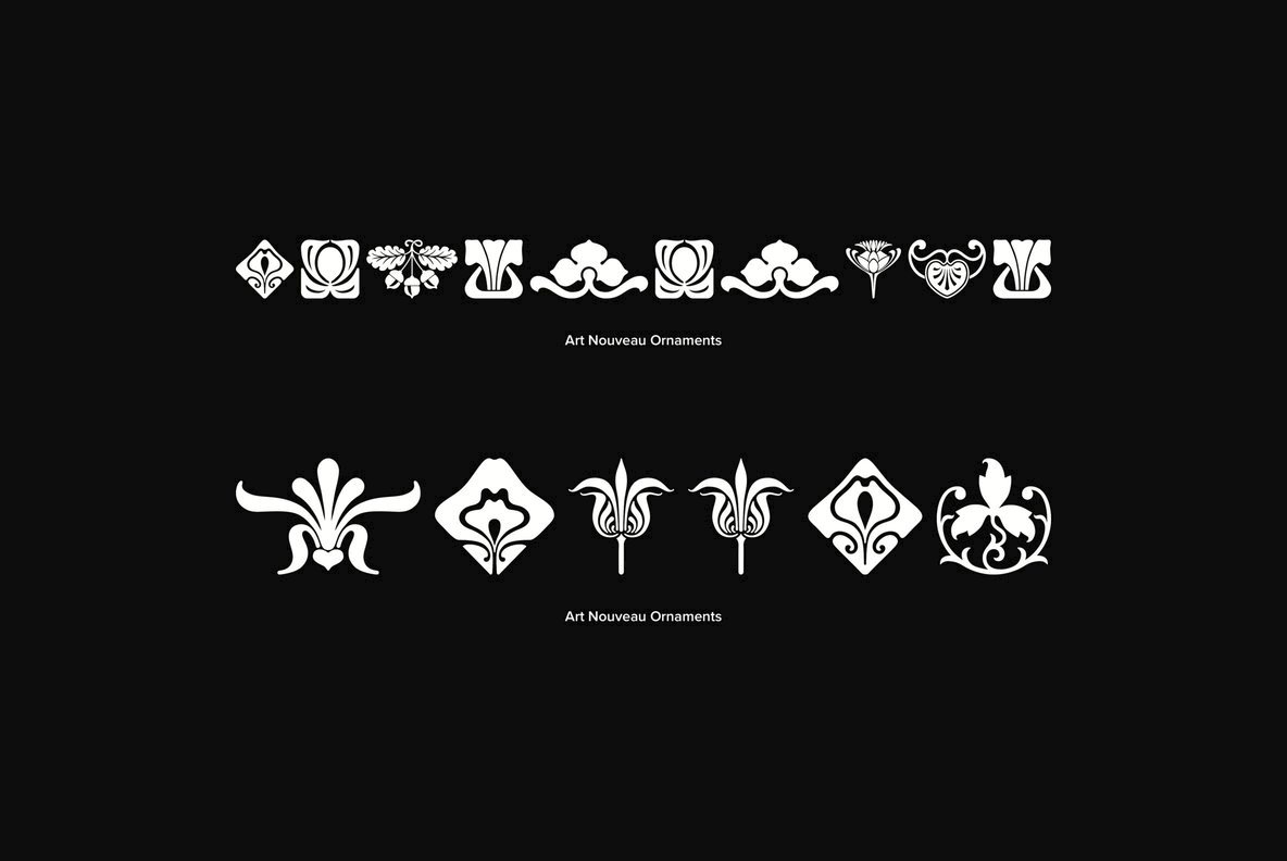 Art Nouveau Ornaments 5