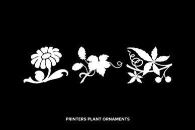 Printers Plant Ornaments