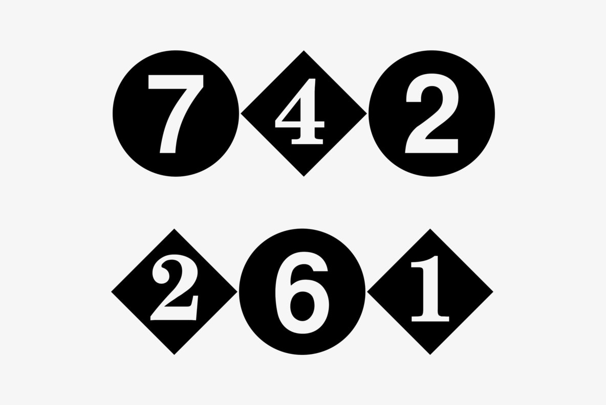 Number Ornaments Number Ornaments