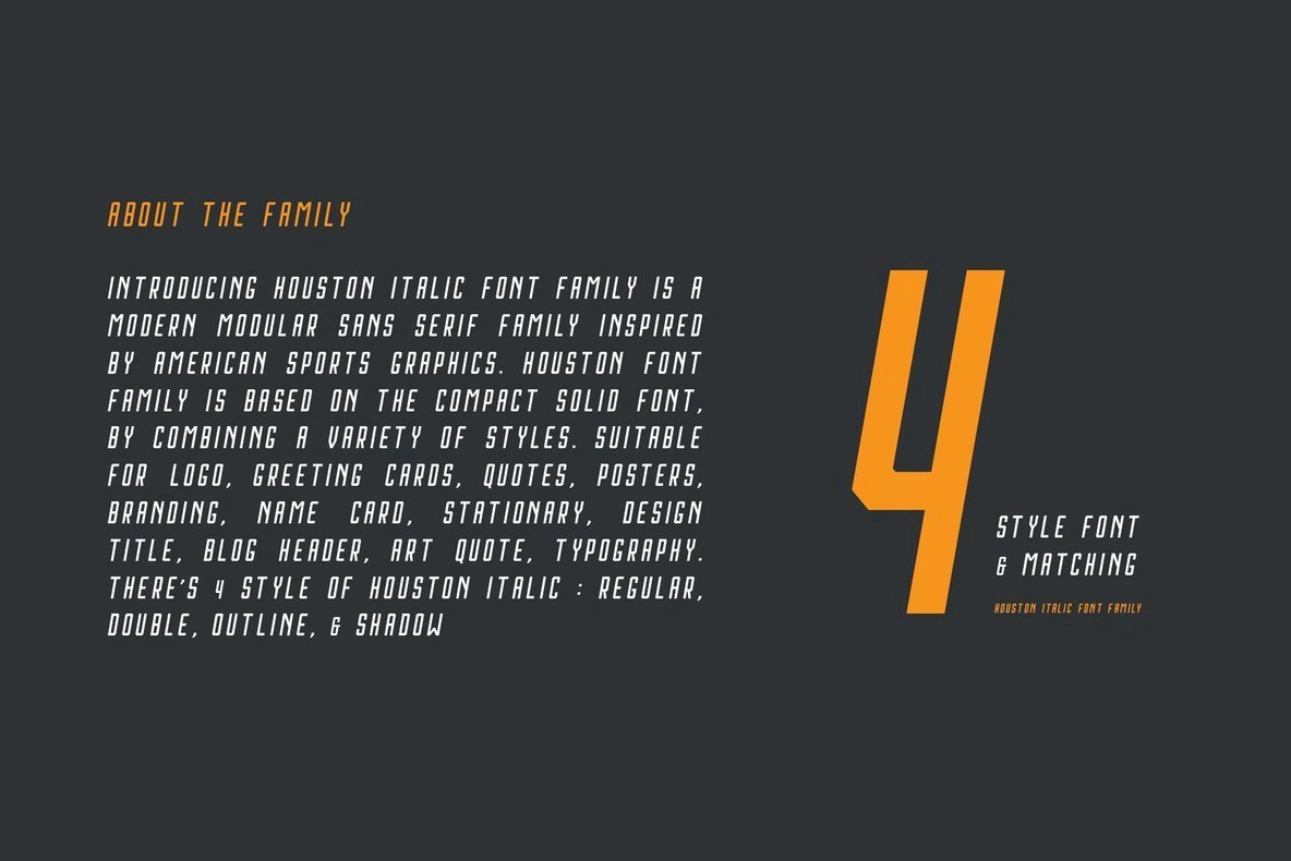 Houston Italic Font Family 2