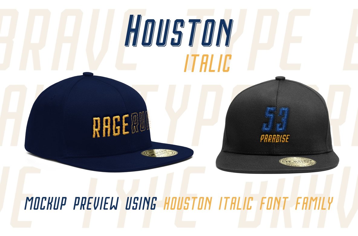 Houston Italic Font Family 7