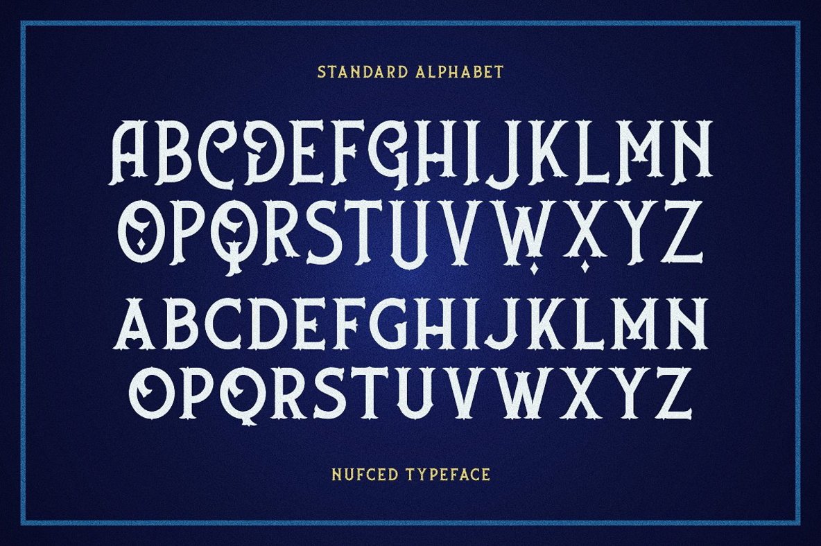 Nufced Typeface Nufced Typeface