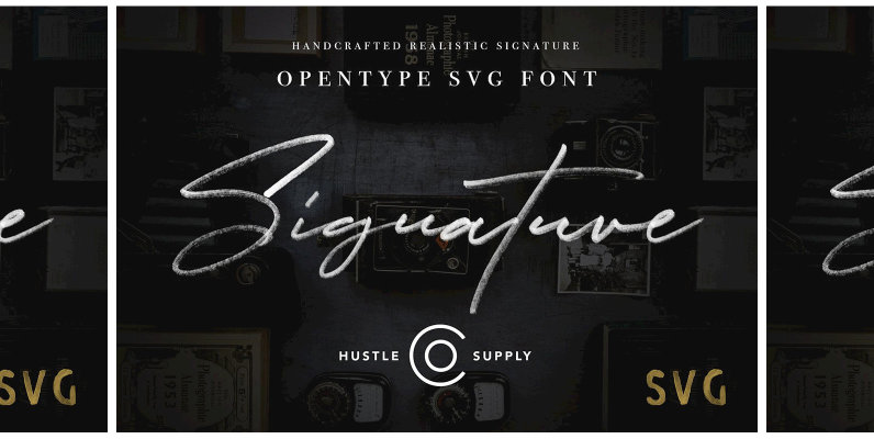 JV Signature  SVG Font