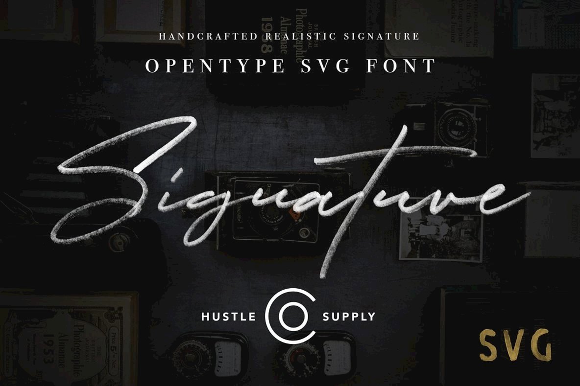 JV Signature (SVG Font)