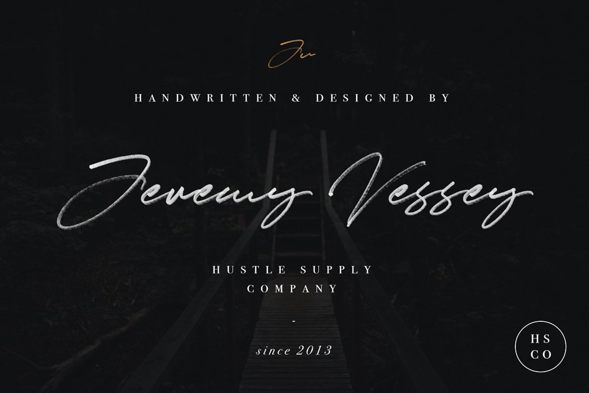 JV Signature SVG Font JV Signature SVG Font
