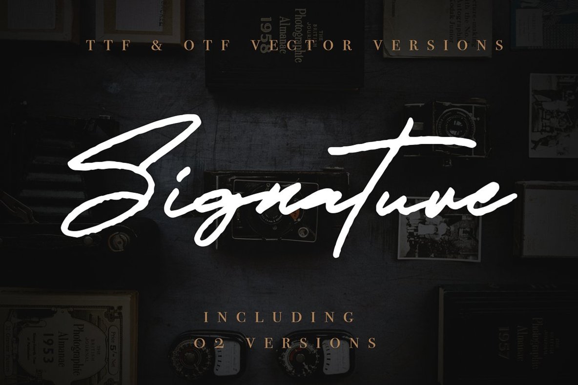 JV Signature SVG Font JV Signature SVG Font