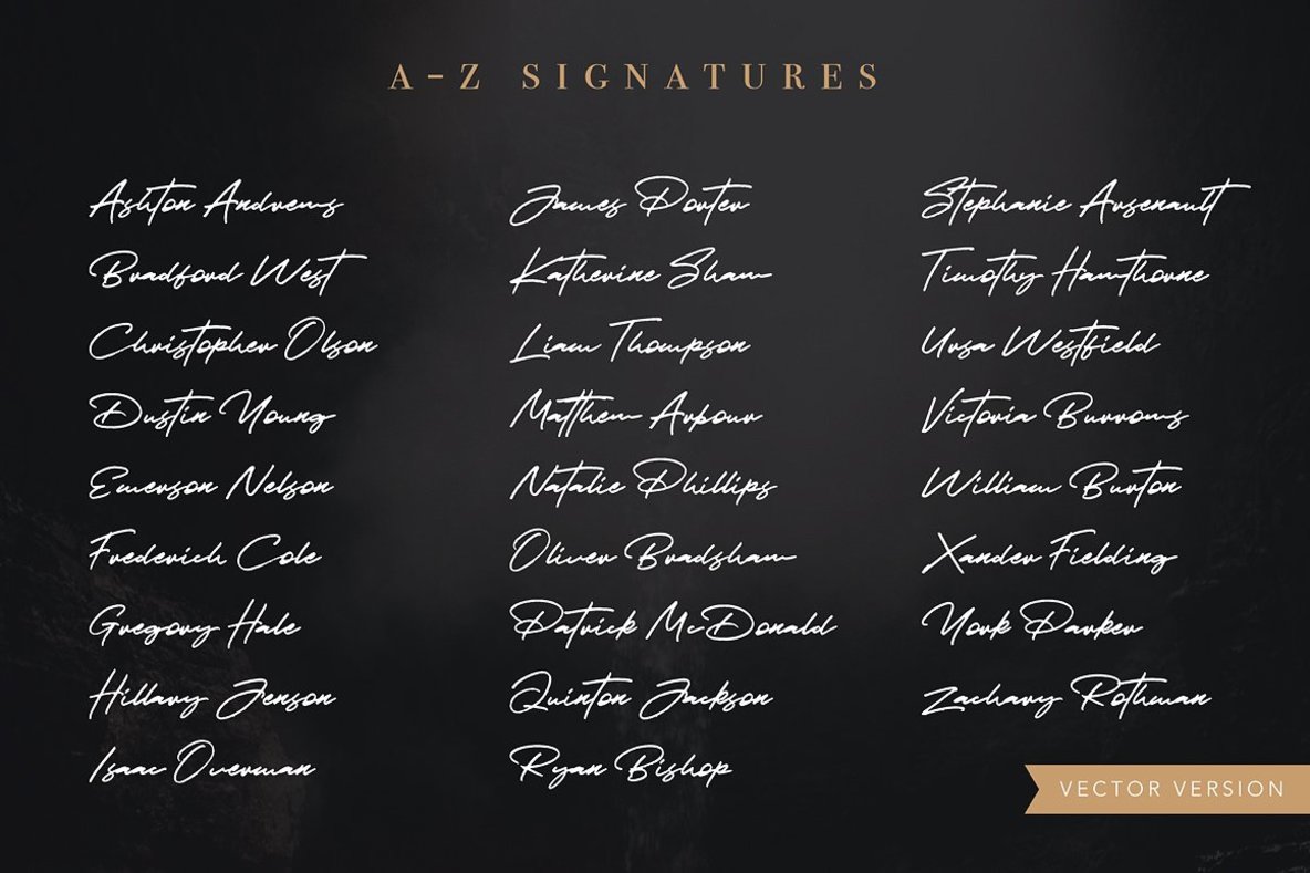JV Signature SVG Font JV Signature SVG Font