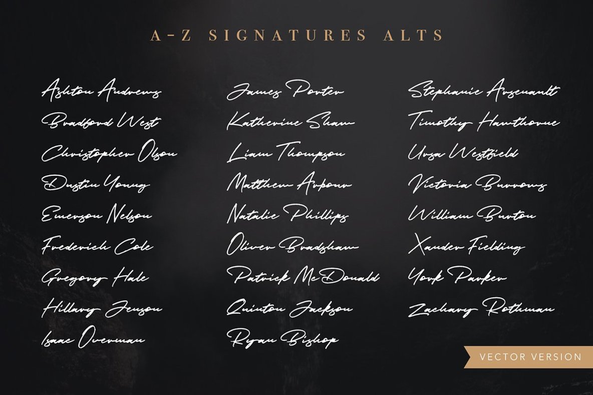 JV Signature SVG Font JV Signature SVG Font