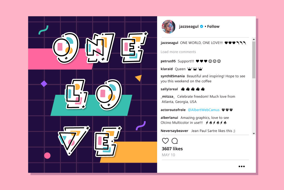 Olcino Multicolor Font Pack Olcino Multicolor Font Pack