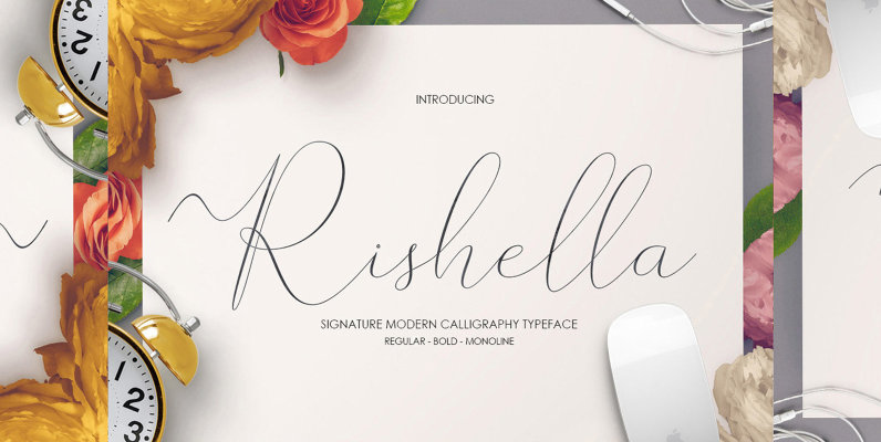 Rishella Signature Font