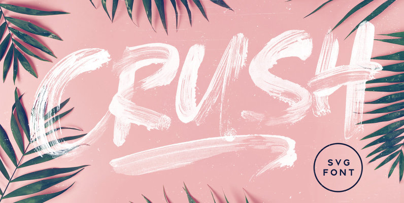 CRUSH SVG Font