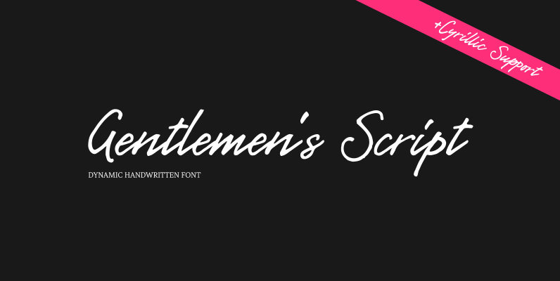 Gentlemens Script