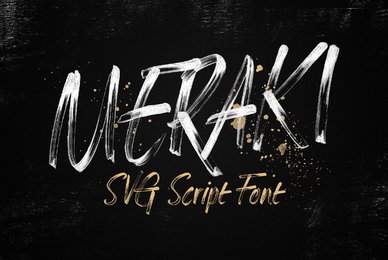 Meraki SVG Script Font