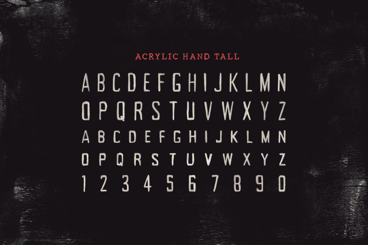 Acrylic Hand SVG Font Acrylic Hand SVG Font