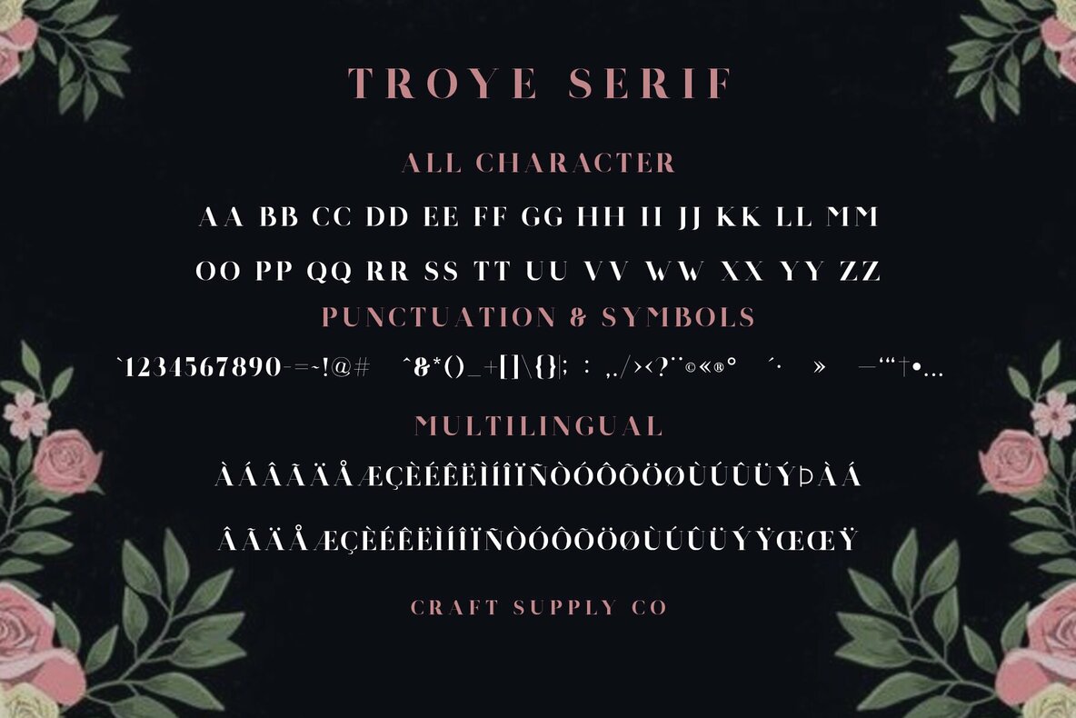 Troye Font Trio 10