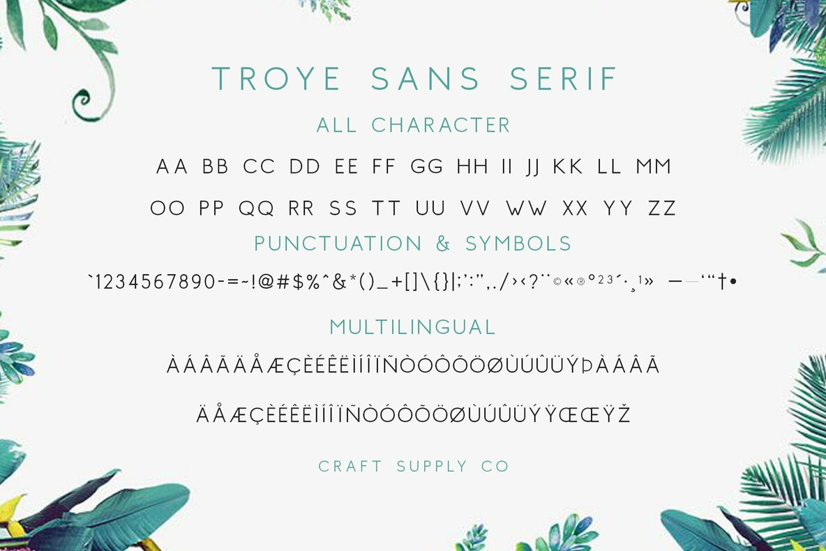 Troye Font Trio 12