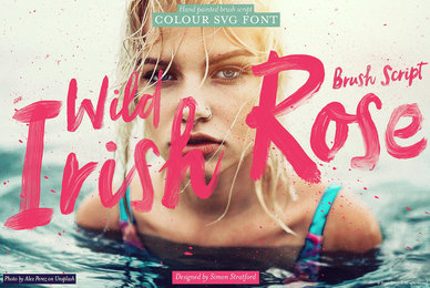 Wild Irish Rose Brush Script SVG Font