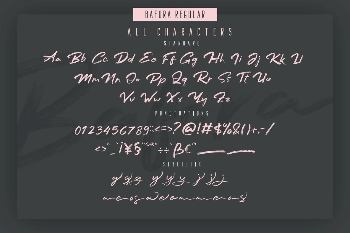 Bafora SVG Font Bafora SVG Font