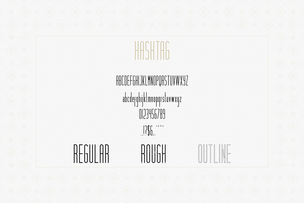 Hashtag Moderna Font Duo and Extras Hashtag Moderna Font Duo and Extras