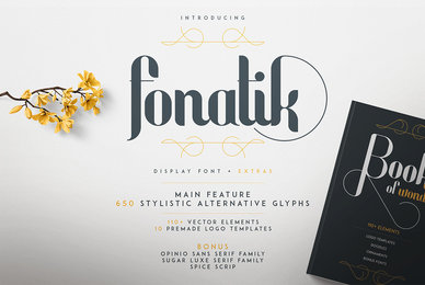 Fonatik Display Font and Extras
