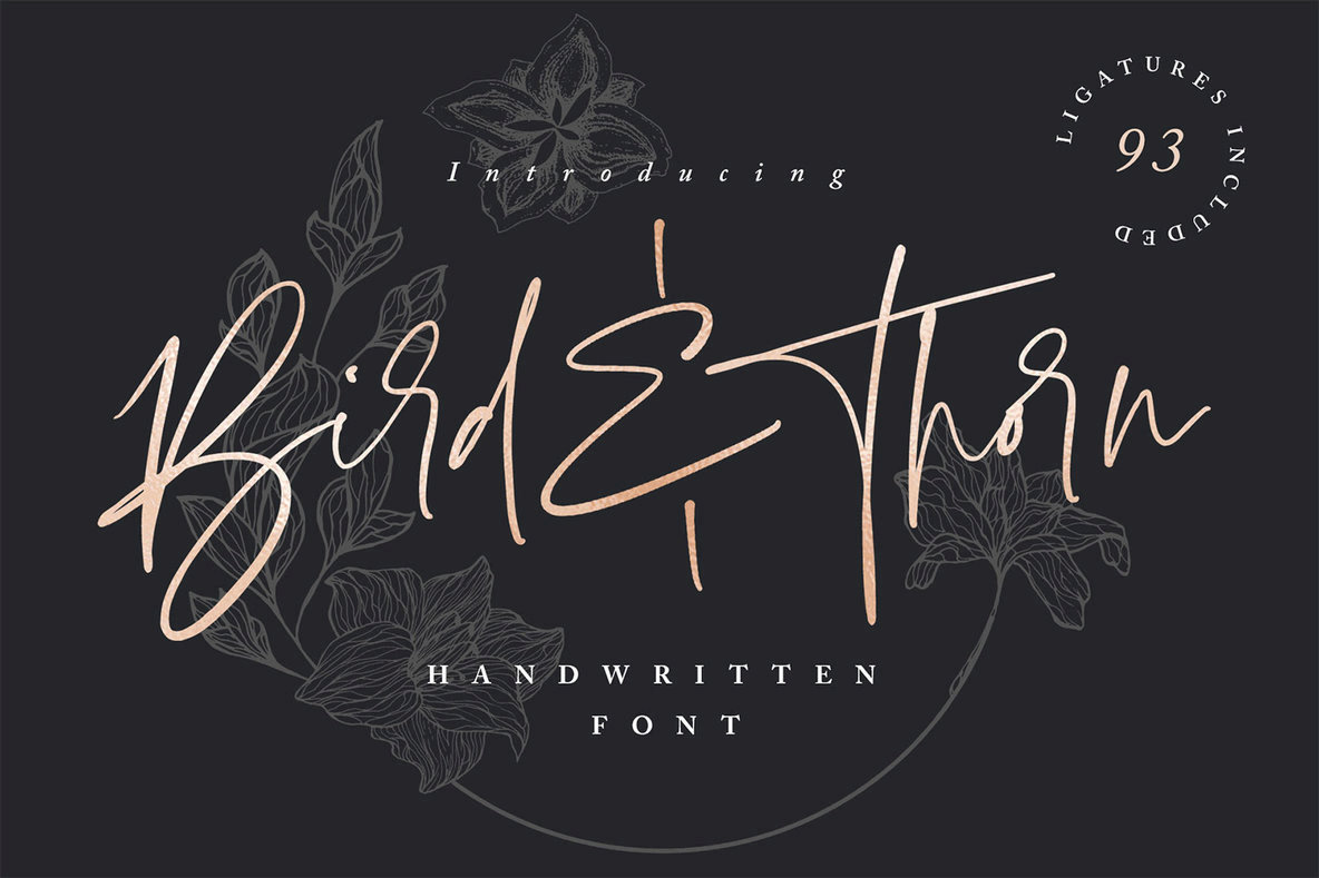 Bird And Thorn Font