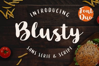 Blusty Font Duo