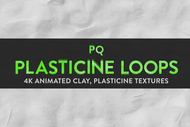 PQ Plasticine Loops   4K Animated Textures