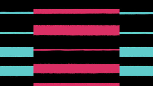Tri Stripes Pink Teal
