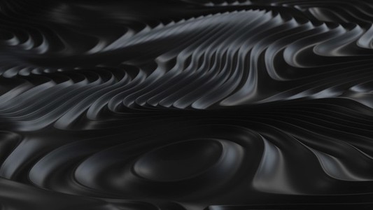 Black Abstract Looping Wave