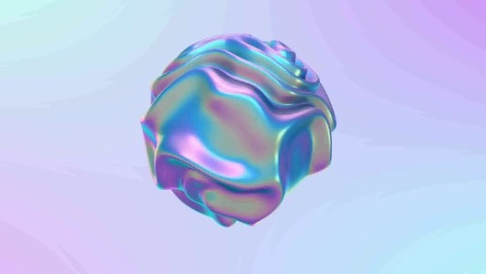 3D liquid abstract animation