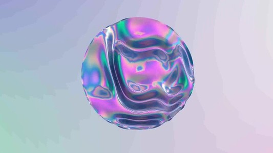 3D abstract liquid animation