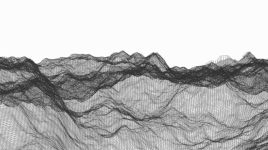 Wireframe Waves 06