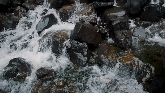 Water Cascading on rocks 03
