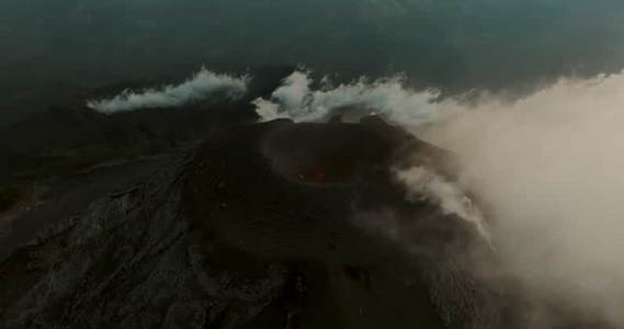 Fuego Volcano Aerials 16