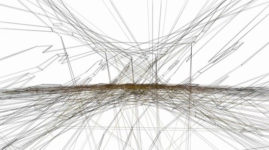Abstract Linear Wireframe 07