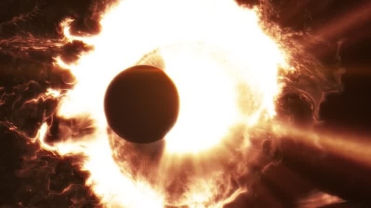 Orbit Eclipse In Nebula