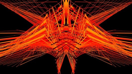 Abstract Linear Wireframe 16