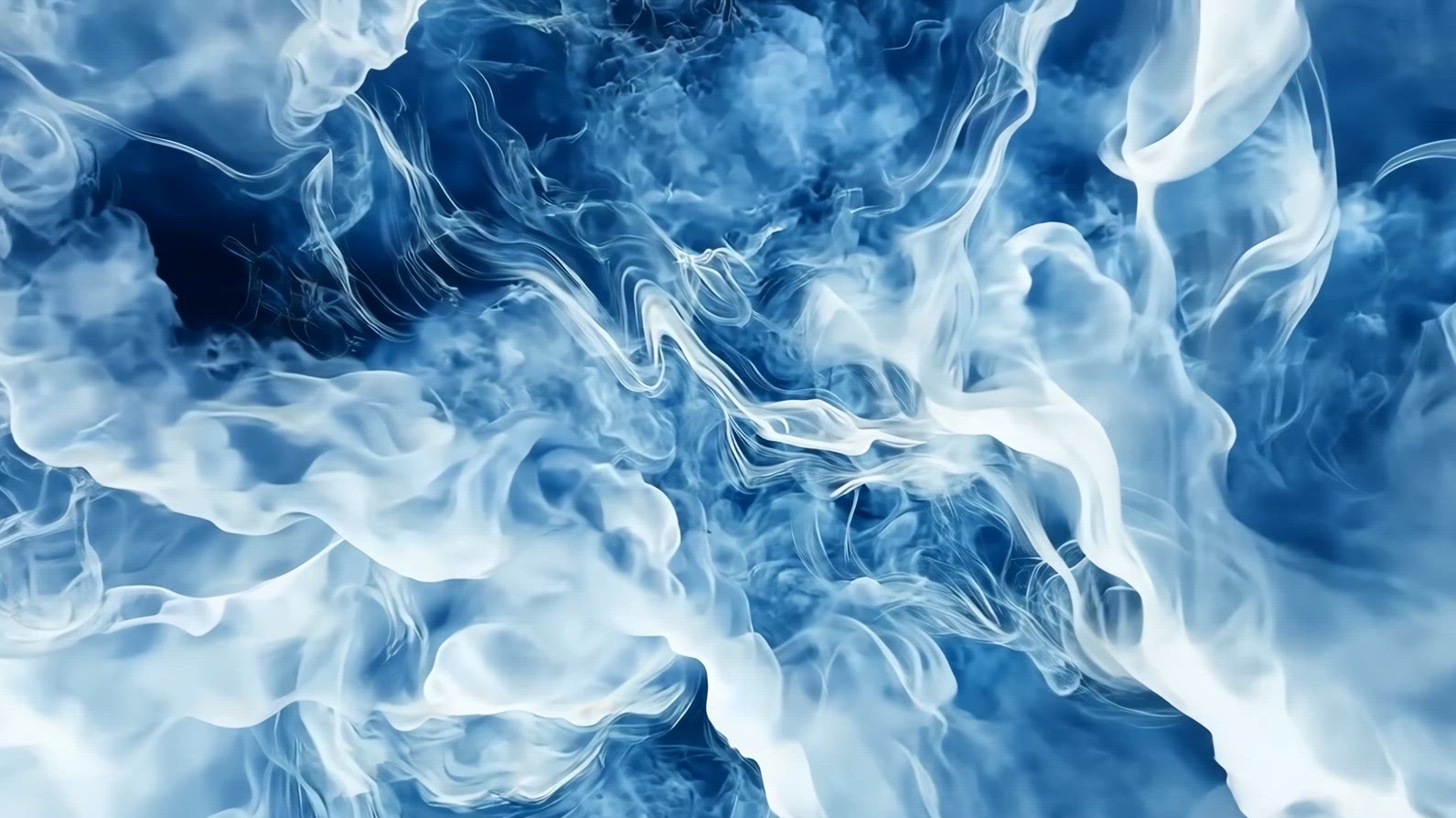 An abstract representation of swirling smoke or vapor in shades.