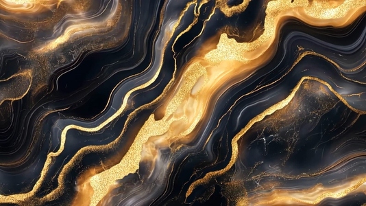 Gold Obsidian abstract background featuring fluid patterns