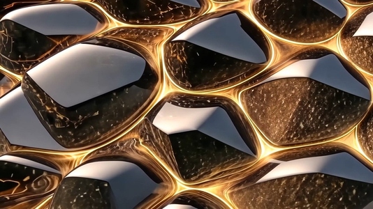 Close up of a honeycomb Bronzite texture background structure