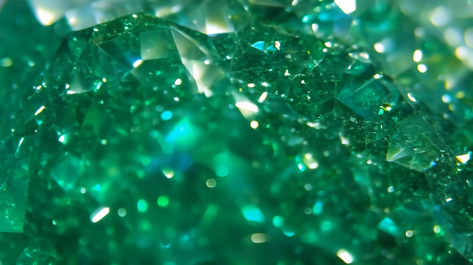 Green Aventurine vibrant green crystals with a sparkling