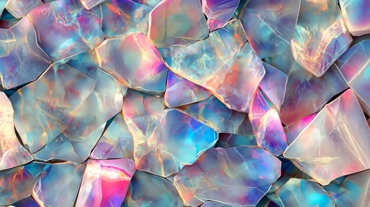 Colorful abstract background featuring a Opal mosaic