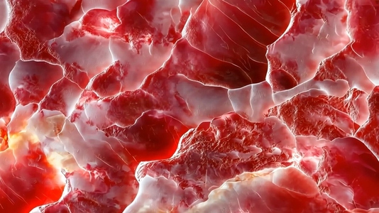 A close up view of abstract red and white textures